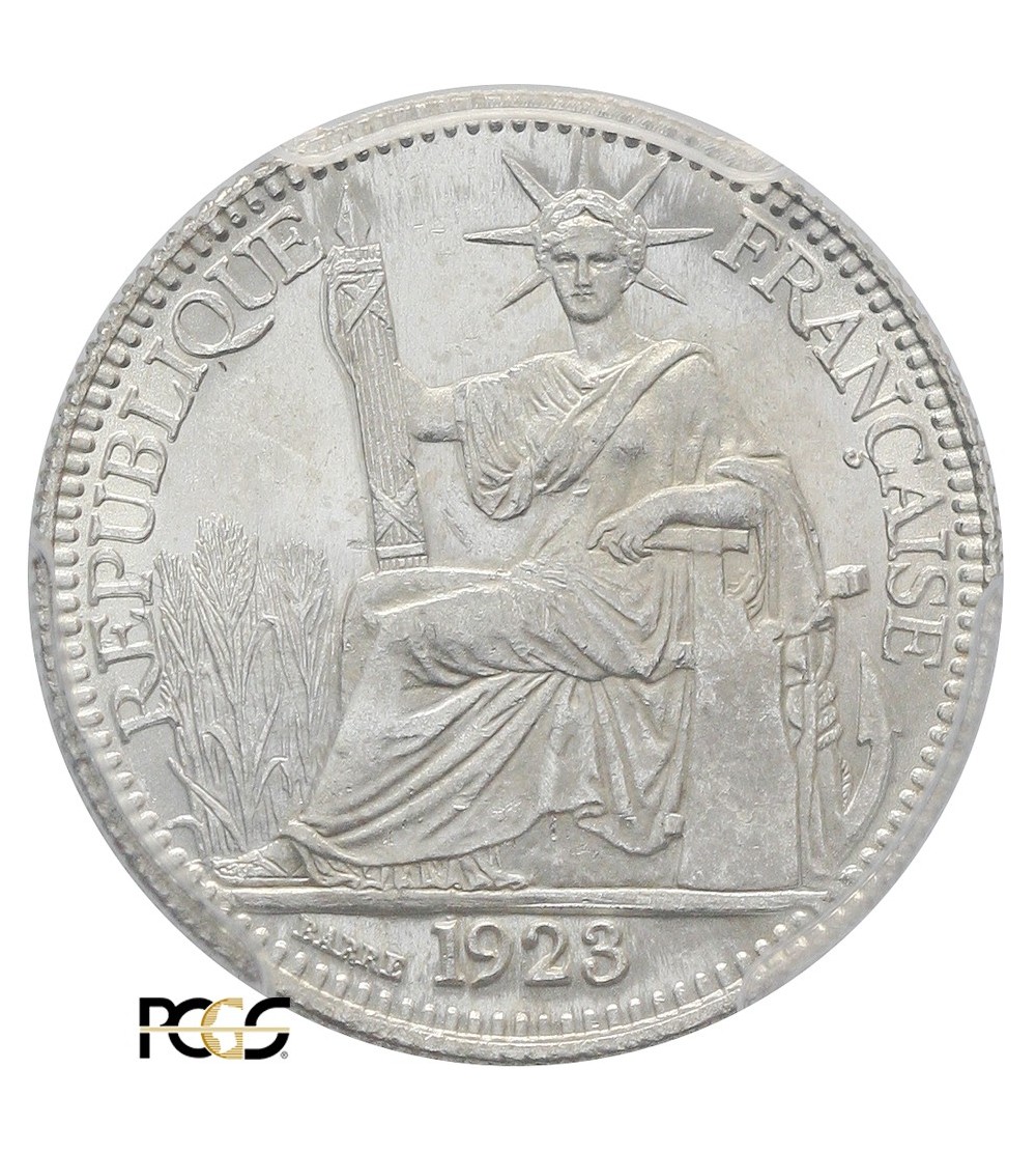 French Indo-China 10 Cents 1923 A - PCGS MS 64 French Indo-China 10 Cents 1923 A - PCGS MS 64