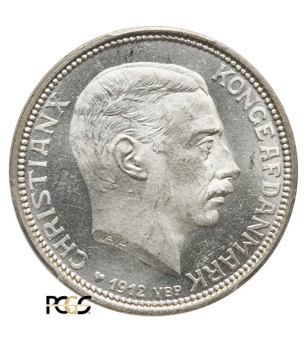Denmark 2 Kroner 1912 VBG AH - PCGS MS 64 Denmark 2 Kroner 1912 VBG AH - PCGS MS 64