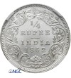 India British 1/4 Rupee 1862 C -  NGC MS 63