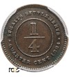 Straits Settlements 1/4 Cent 1884 - PCGS AU 50
