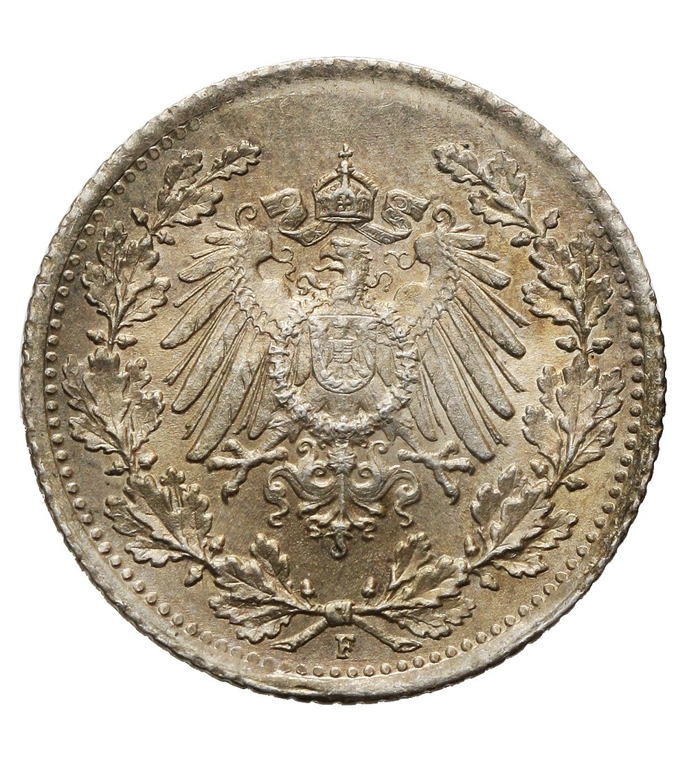 Niemcy. Cesarstwo. 1/2 marki 1915 F Niemcy. Cesarstwo. 1/2 marki 1915 F