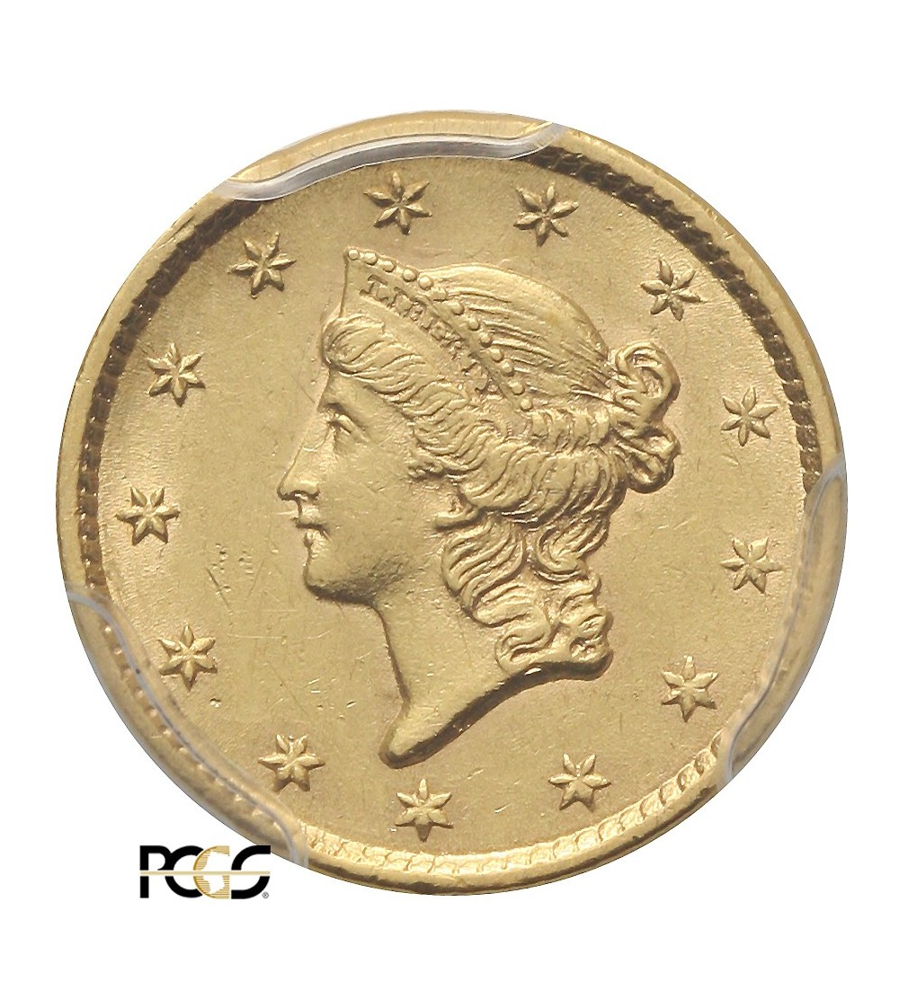 USA 1 dolar 1853, Liberty Head - PCGS AU 58 USA 1 dolar 1853, Liberty Head - PCGS AU 58