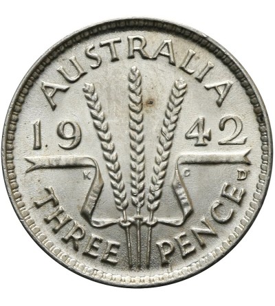 Australia 3 pensy 1942 D