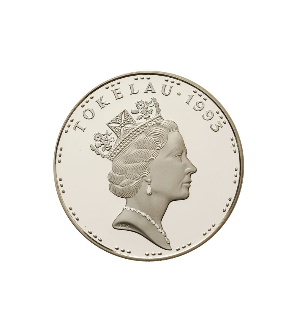 Tokelau, $ 5 Lima Tala 1993, H.M.S. Pandora - Proof