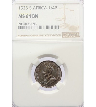 RPA 1/4 Penny (Farthing) 1923 - NGC MS 64 BN