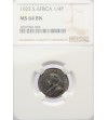RPA 1/4 Penny (Farthing) 1923 - NGC MS 64 BN
