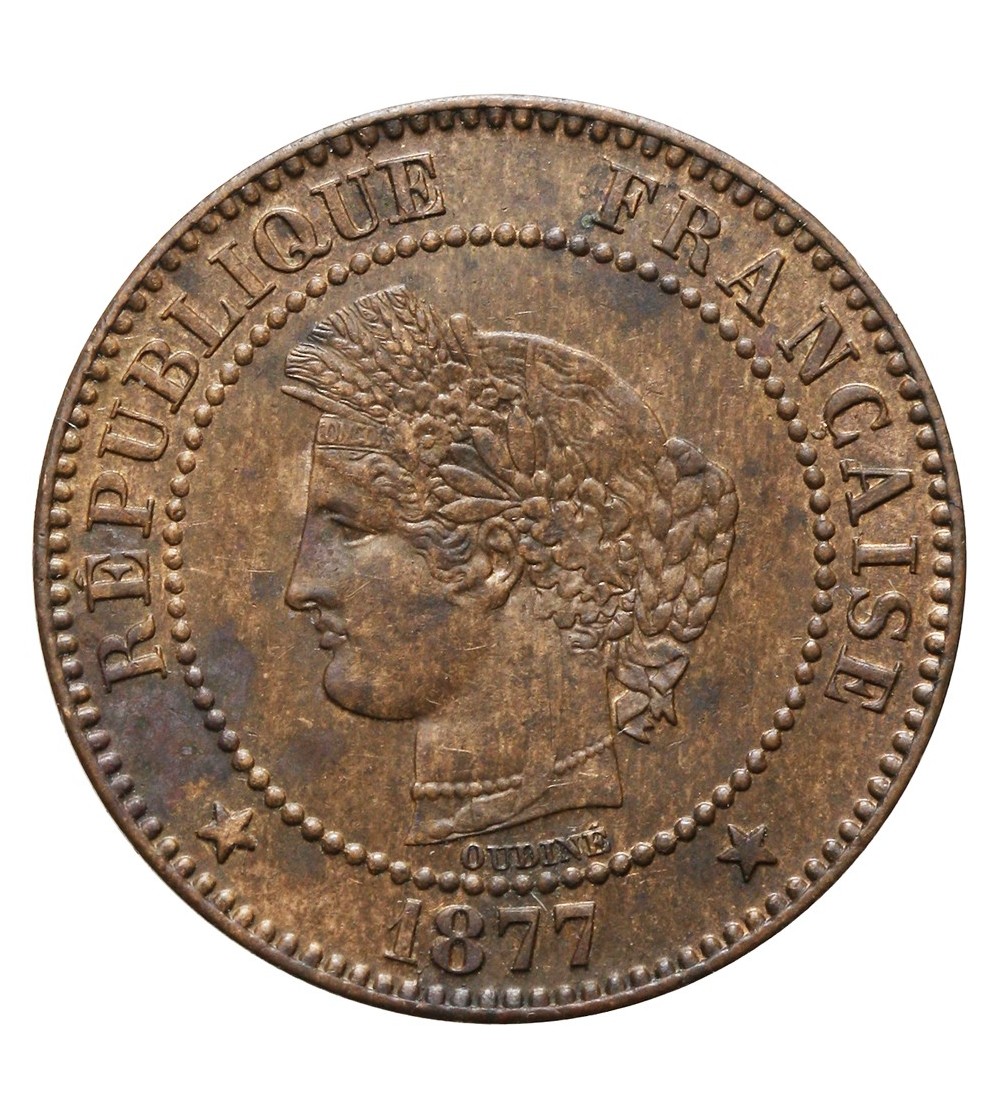 Francja 2 Centimes 1877 A