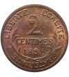 France 2 Centimes 1898