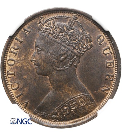 Hong Kong 1 cent 1900 H - NGC MS 62 BN