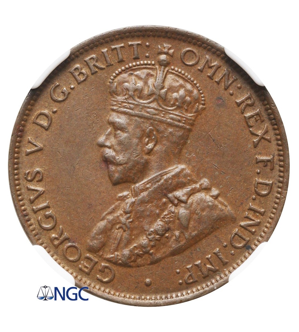 Australia 1/2 Penny 1924 - NGC AU 58 BN