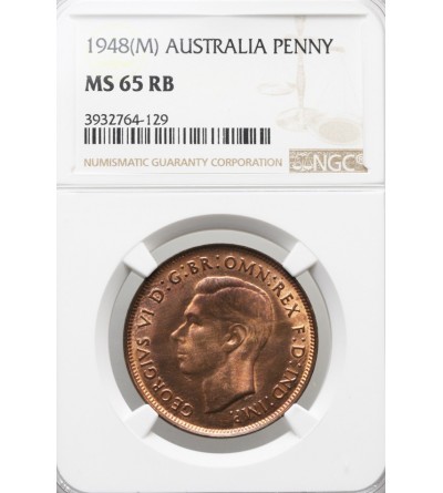 Australia 1 Penny 1948 (M) - NGC MS 65 RB