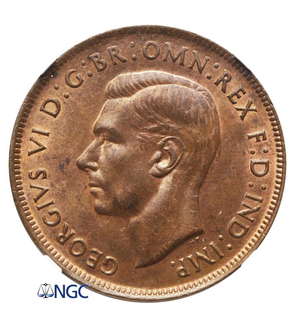 Australia 1 Penny 1938 (M) - NGC MS 62 RB