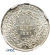 Francja 50 Centimes 1881 A - NGC MS 64