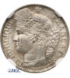 Francja 50 Centimes 1881 A - NGC MS 63