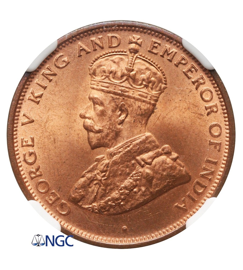 Ceylon Cent 1926 - NGC MS 65+ RD