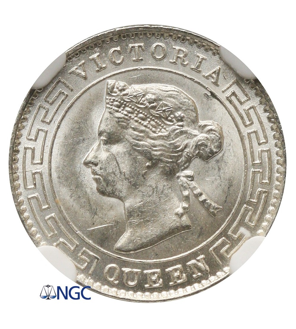 Ceylon 10 Cents 1892 - NGC MS 63 Ceylon 10 Cents 1892 - NGC MS 63