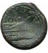 Rzym Republika. AE Semis, 90 r. p.n.e., L. Calpurnius Piso L.f. L.n. Frugi.