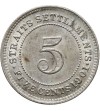 Straits Settlements 5 Cents 1901