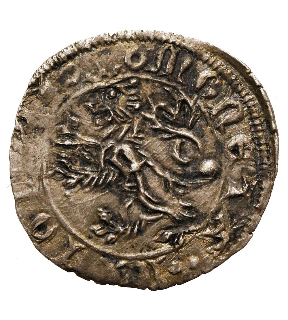 Włochy - Aquileia Patriachat. Denaro bez daty Nicolo di Boemia 1350-1358 Włochy - Aquileia Patriachat. Denaro bez daty Nicolo di Boemia 1350-1358