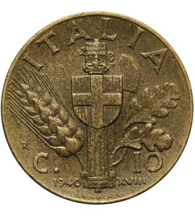 Włochy 10 centesimi 1940