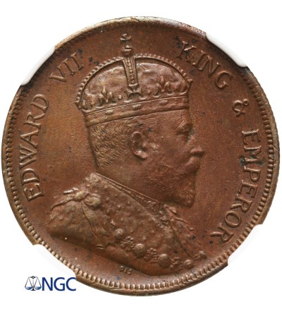 Malaje - Straits Settlements 1 cent 1908 - NGC MS 62 BN