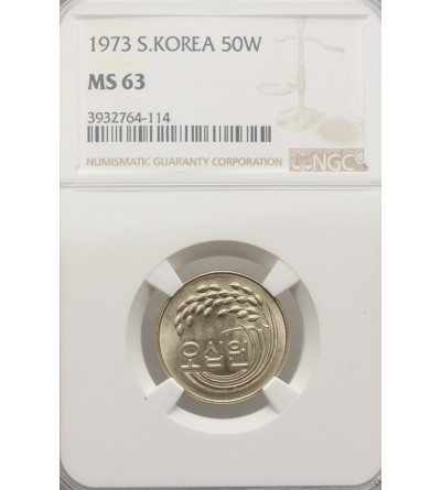 South Korea 50 Won 1973 - NGC MS 63