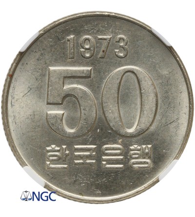 South Korea 50 Won 1973 - NGC MS 63