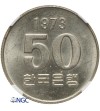 Korea Południowa 50 Won 1973 - NGC MS 63