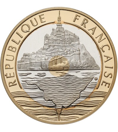 Francja 20 franków 1992,Saint Michel - Proof Au / Ag