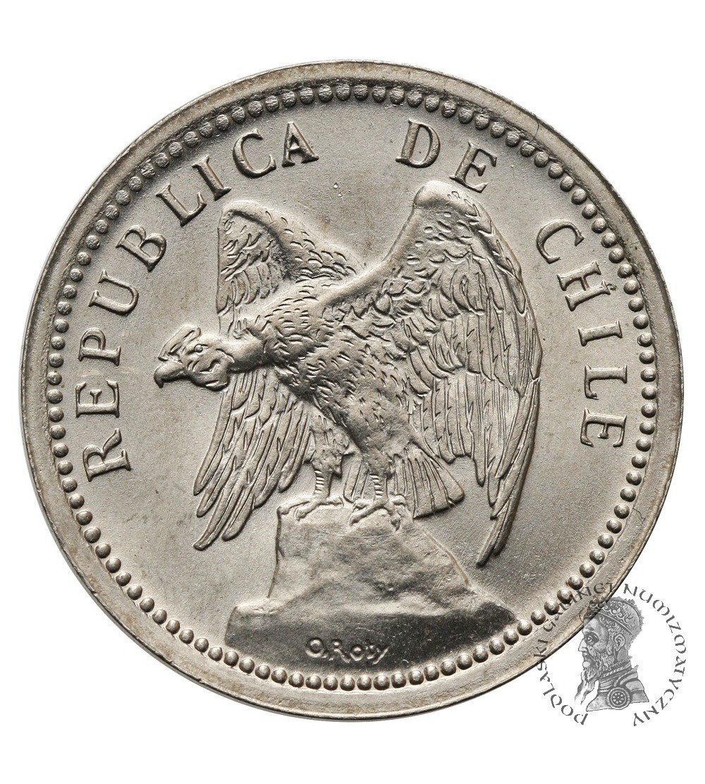 Chile, Republic. 20 Centavos 1939, Condor