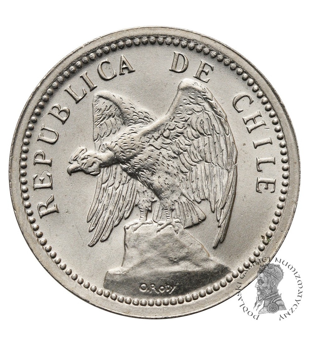 Chile, Republic. 20 Centavos 1939, Condor