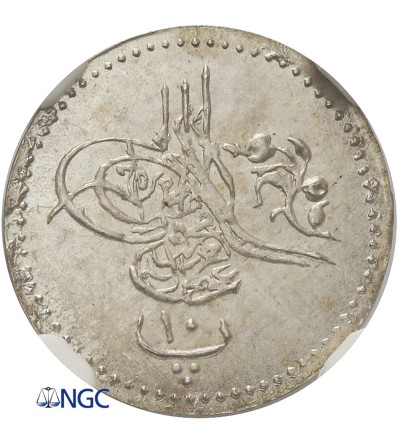 Egipt 10 Para AH 1277 rok 8 / 1867 AD, Abdul Azis - NGC MS 66