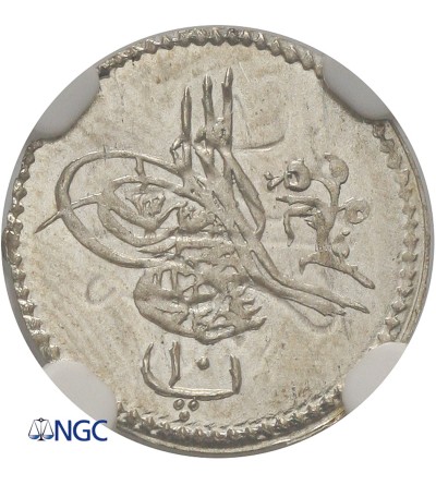 Egipt 10 Para AH 1277 rok 8 / 1867 AD, Abdul Azis - NGC MS 67