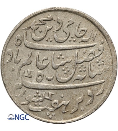 India British 1/2 Rupee AH 19 (1793 AD), Bengal Presidency - NGC MS 61