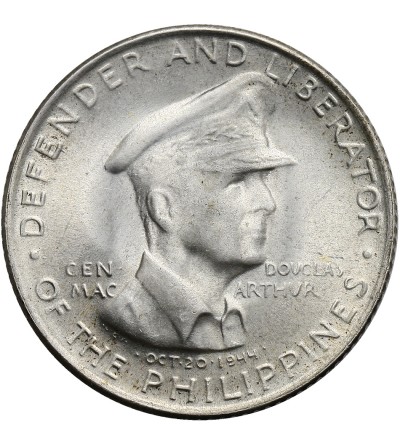 Filipiny 50 Centavos 1947 S, gen Mac Arthur