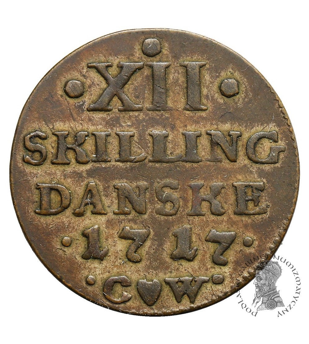 Dania 12 Skilling 1717 CW