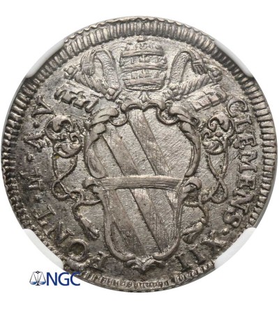 Papal States - Vatican Giulio 1735, AN V, Clemens XII - NGC MS 63