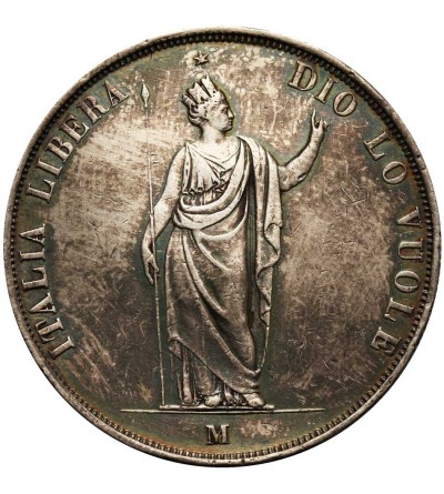 Włochy. Lombardia rewolucja 5 lire 1848, Mediolan