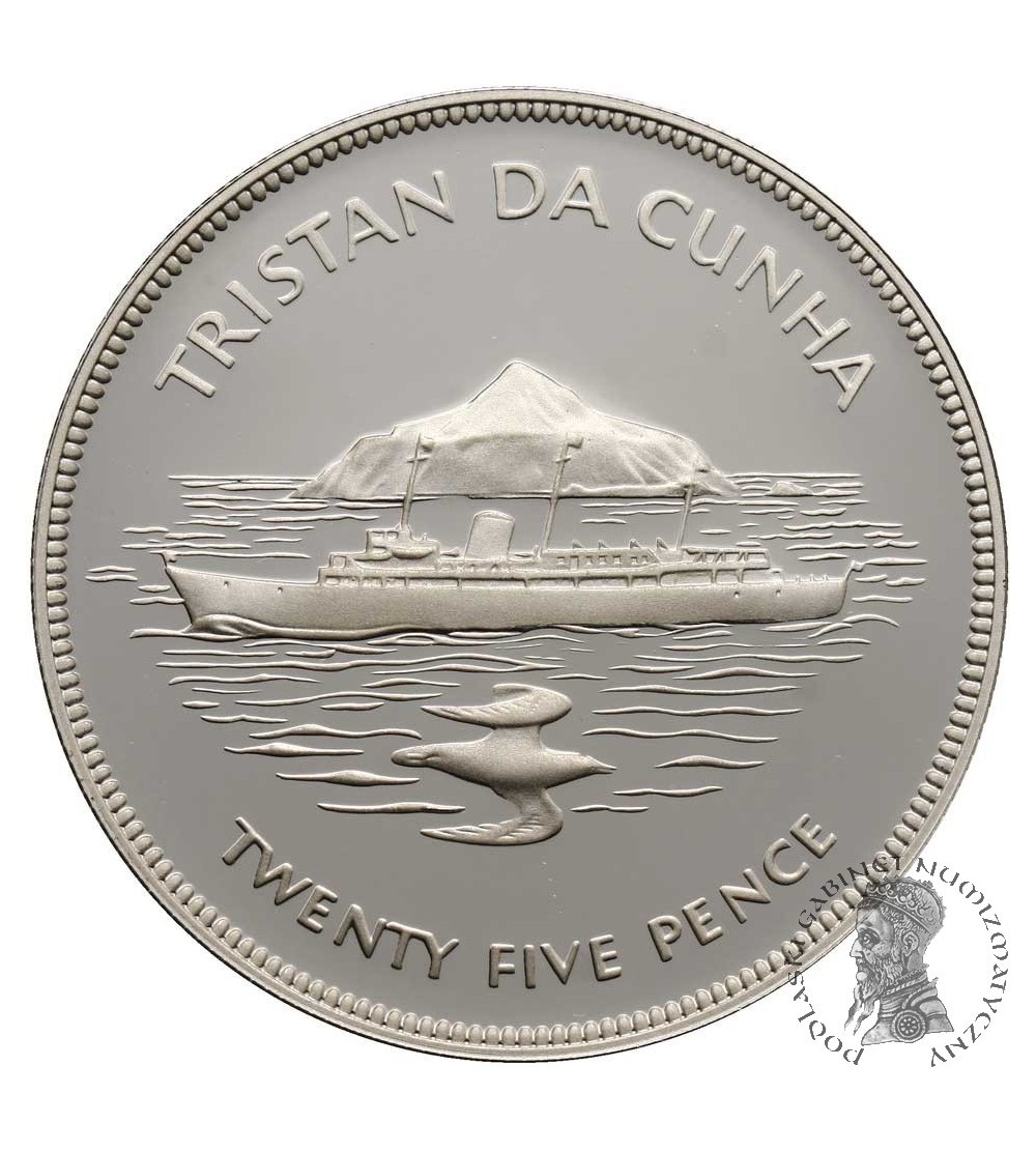 Tristan da Cunha 25 Pence 1977, Queen's Silver Jubilee