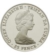 Tristan da Cunha 25 pensów 1980, 80 urodziny Królowej