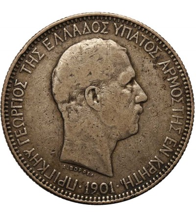 Kreta 5 drachm 1901
