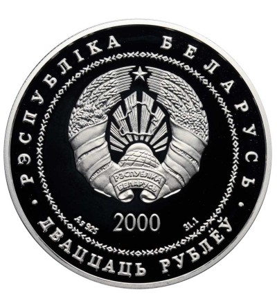 Białoruś, 20 rubli 2000, Cerkiew - Twierdza w Synkowiczach