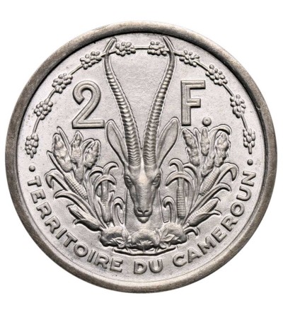 Cameroon, French Mandate. 2 Francs 1948, ESSAI - Piedfort / Piefort
