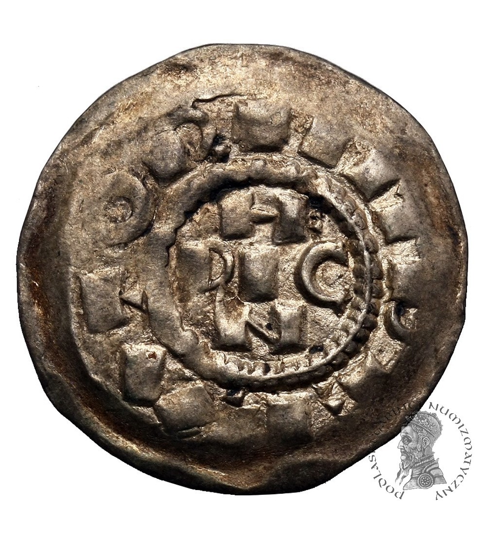 Włochy - Mediolan. Denaro Scodellato bez daty, Henryk II 1004-1024 AD