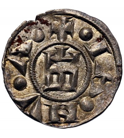Włochy - Genua Republika. Denar bez daty (1139-1339 AD)