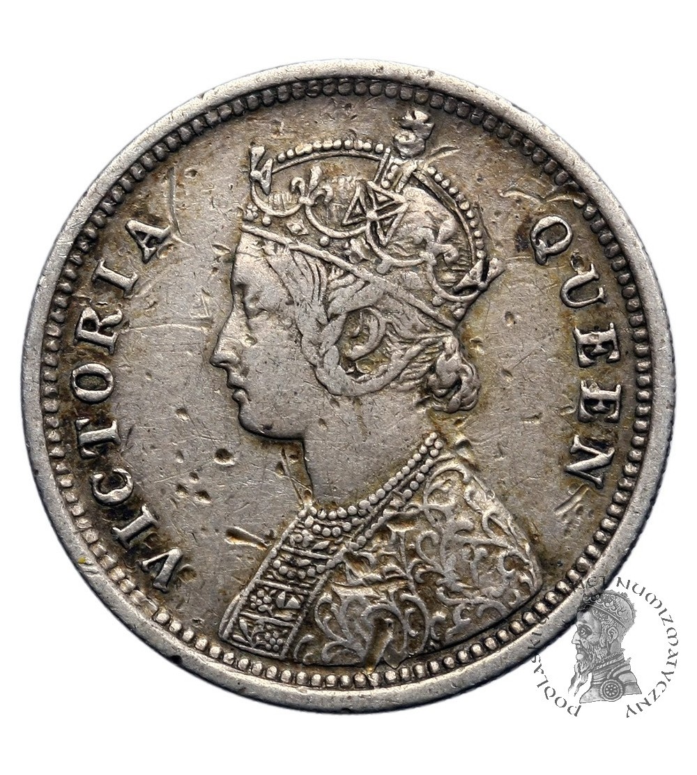 Indie Brytyjskie 1/4 rupii 1876 (c)
