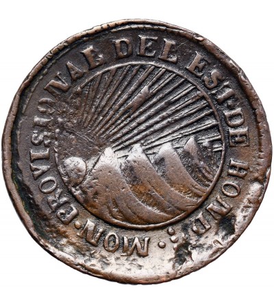 Honduras 4 Reales 1854 TG, HOND (Copper)