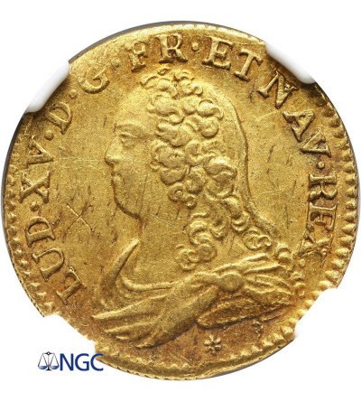 France Louis D'or 1732/1 C, Caoen - NGC UNC Details