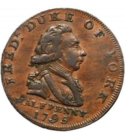 Wielka Brytania, Middlesex Duke of York Halfpenny 1795, Token