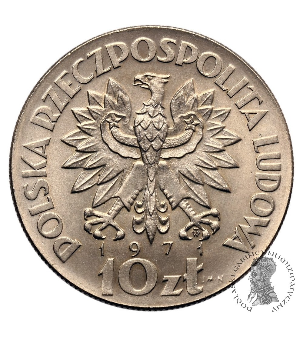 Polska 10 złotych 1971, F.A.O. Fiat Panis próba